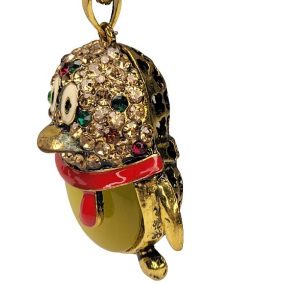 Bird Pendant Necklace, Green Bird Statement Necklace Long Sweater Necklace - Picture 9 of 11